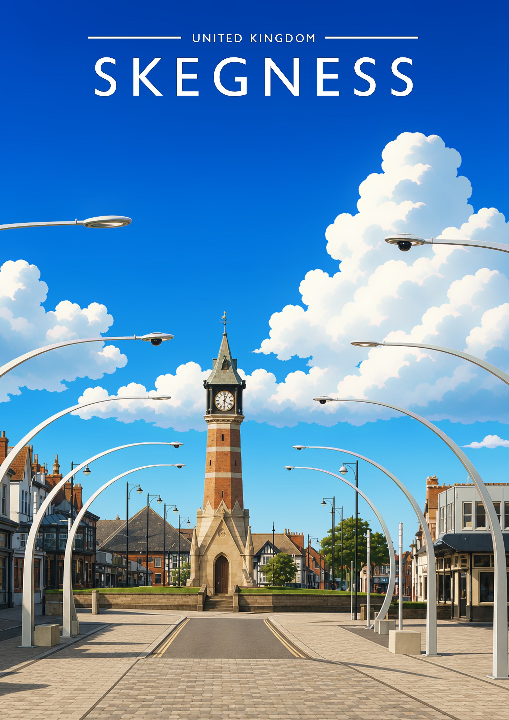 Skegness #2 Travel Poster - A4 travel poster print