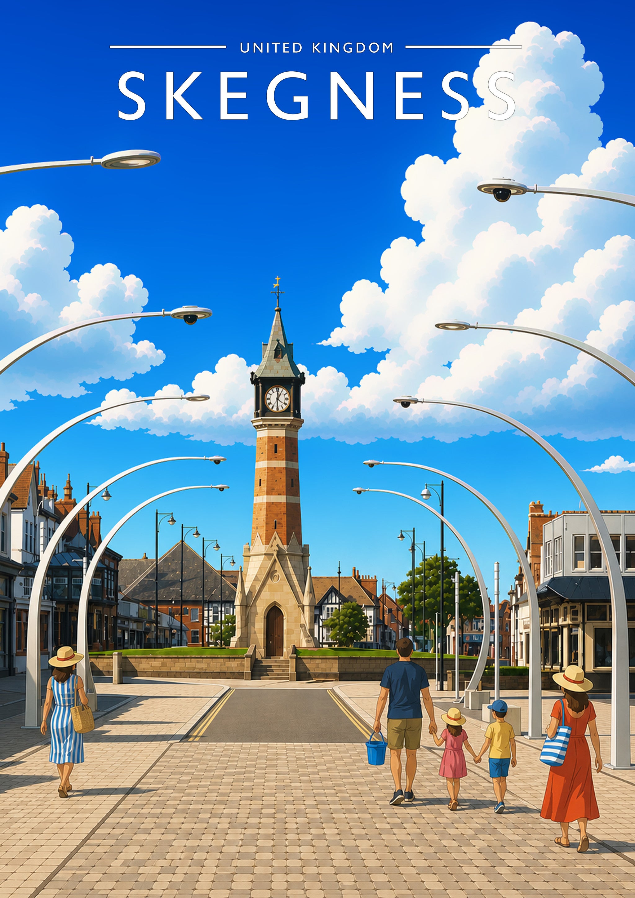 Skegness #3 Travel Poster - A4 travel poster print