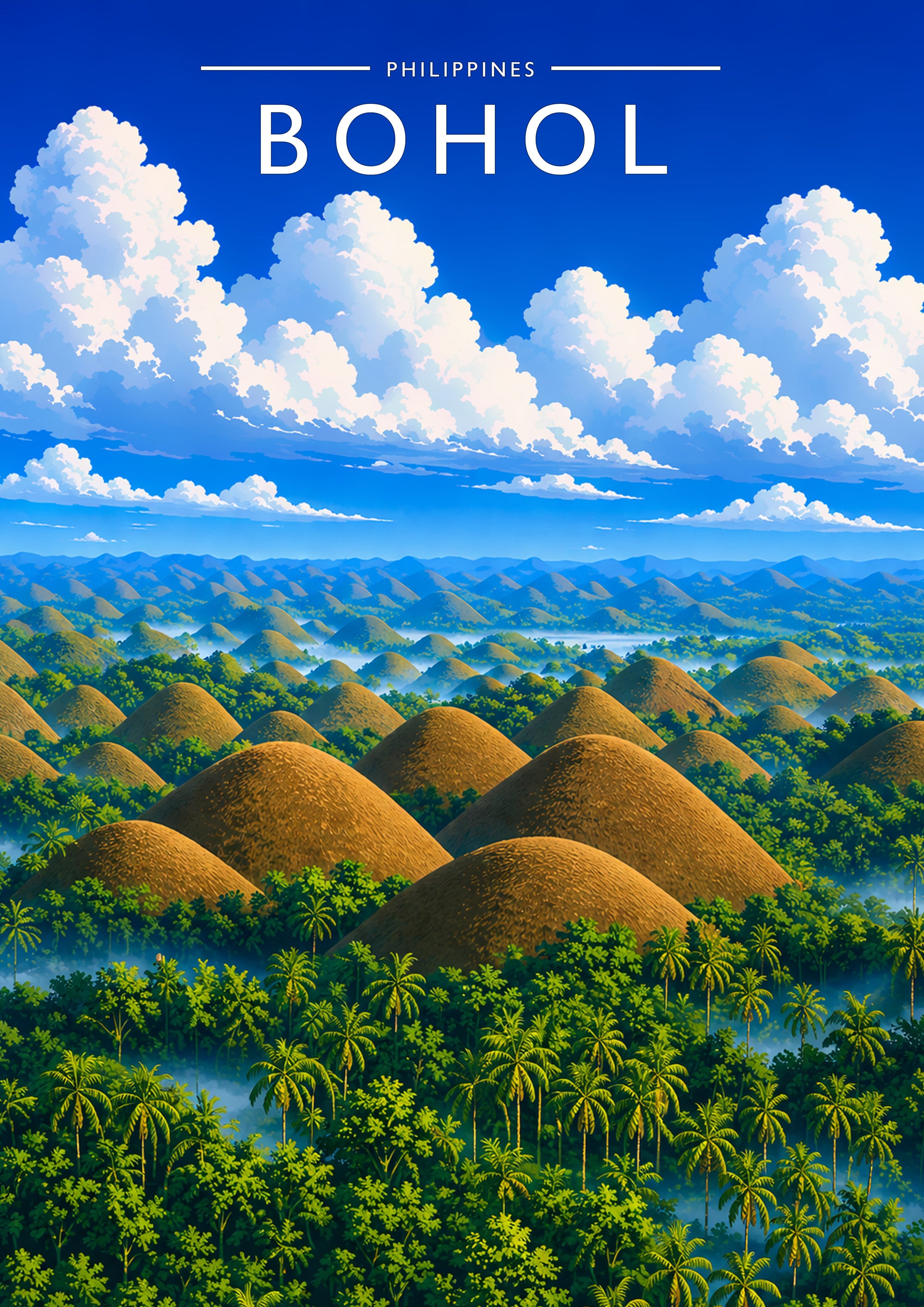 Bohol #2 Travel Poster - A4 travel poster print