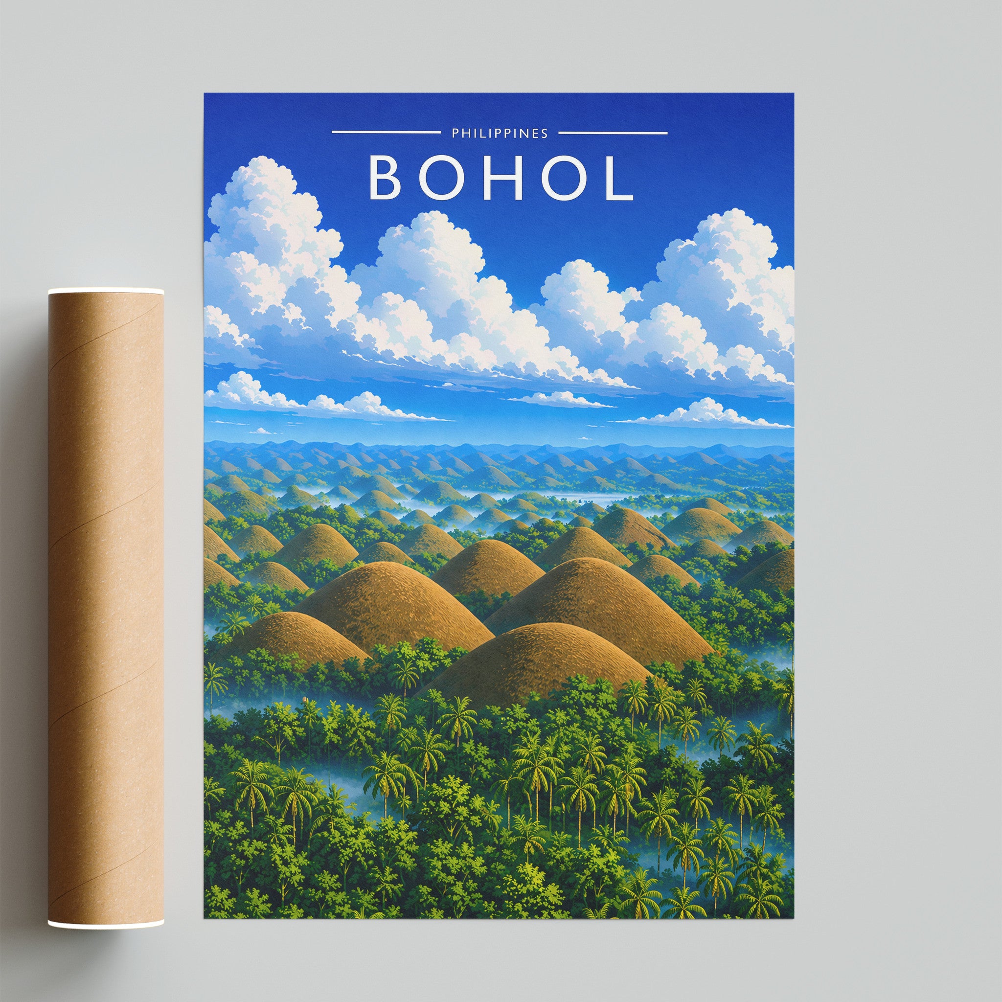 Bohol #2 Travel Poster - fine art print with shipping tube