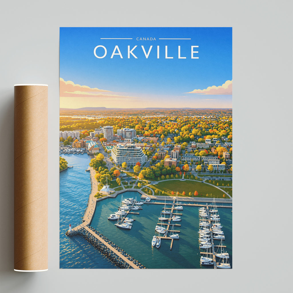 Oakville #2 Travel Poster - fine art print with shipping tube