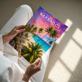 Barbados #3 Travel Poster - A4 print held in hand