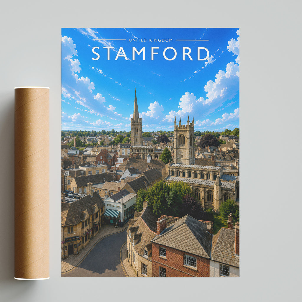 Stamford #12 Travel Poster - fine art print with shipping tube