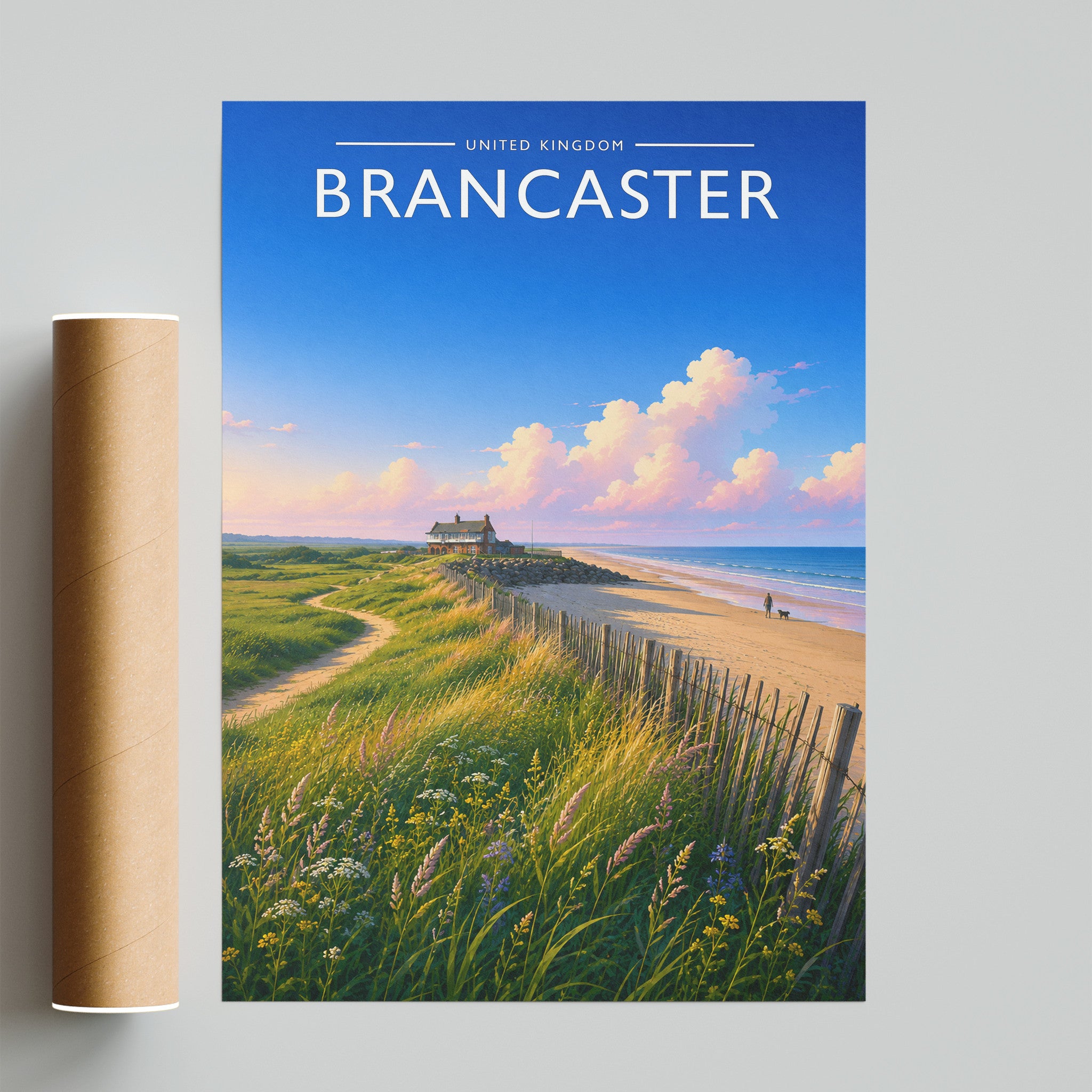 Brancaster #2 Travel Poster - fine art print with shipping tube