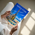 Daimus Playa Travel Poster - A4 print held in hand