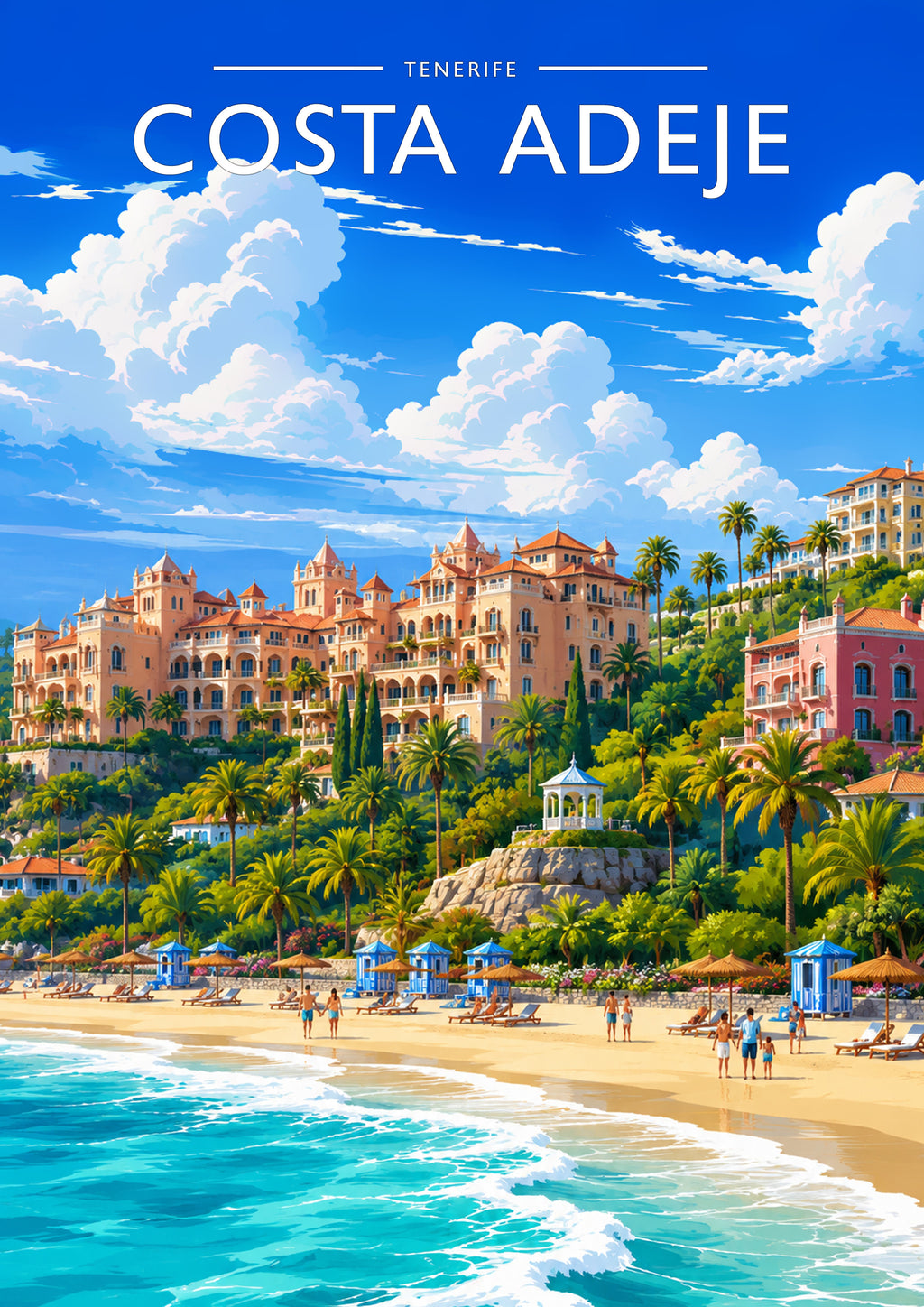 Costa Adeje #3 Travel Poster - A4 travel poster print