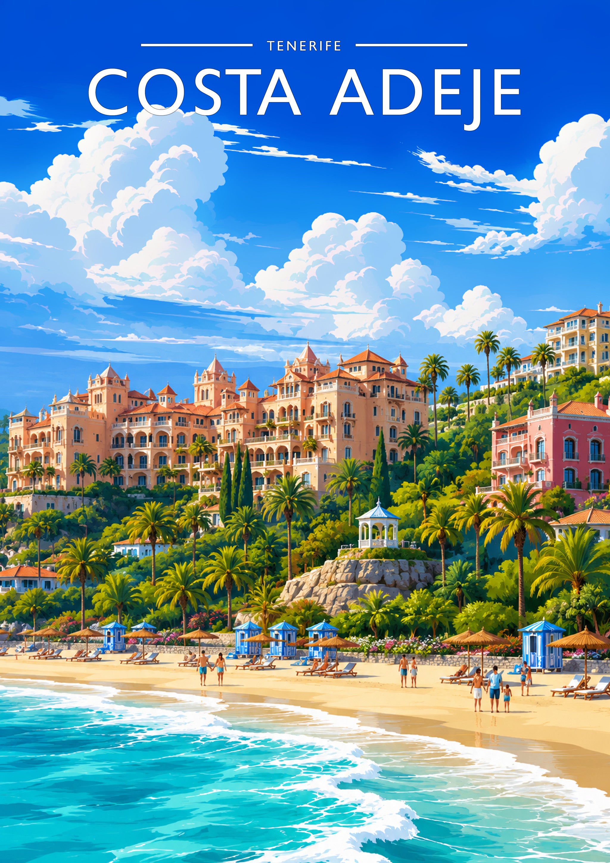 Costa Adeje #3 Travel Poster - A4 travel poster print