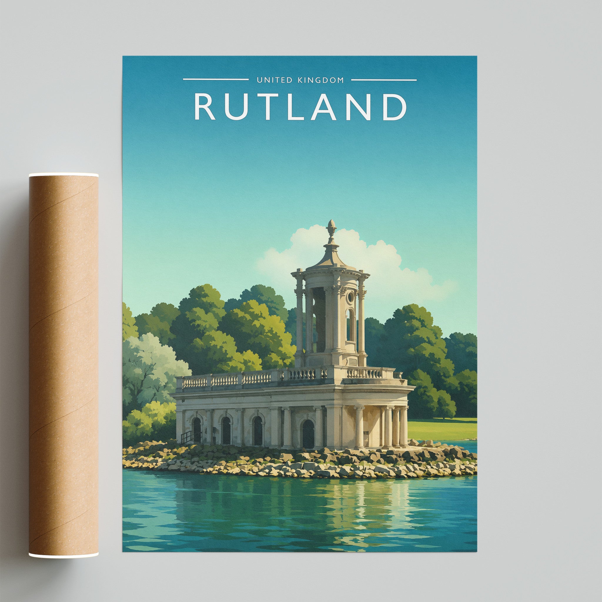 Rutland #2 Travel Poster - fine art print with shipping tube