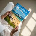 Bournemouth Travel Poster - A4 print held in hand