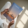 Ibiza #4 Travel Poster - A4 print held in hand