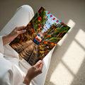 Hanoi Travel Poster - A4 print held in hand