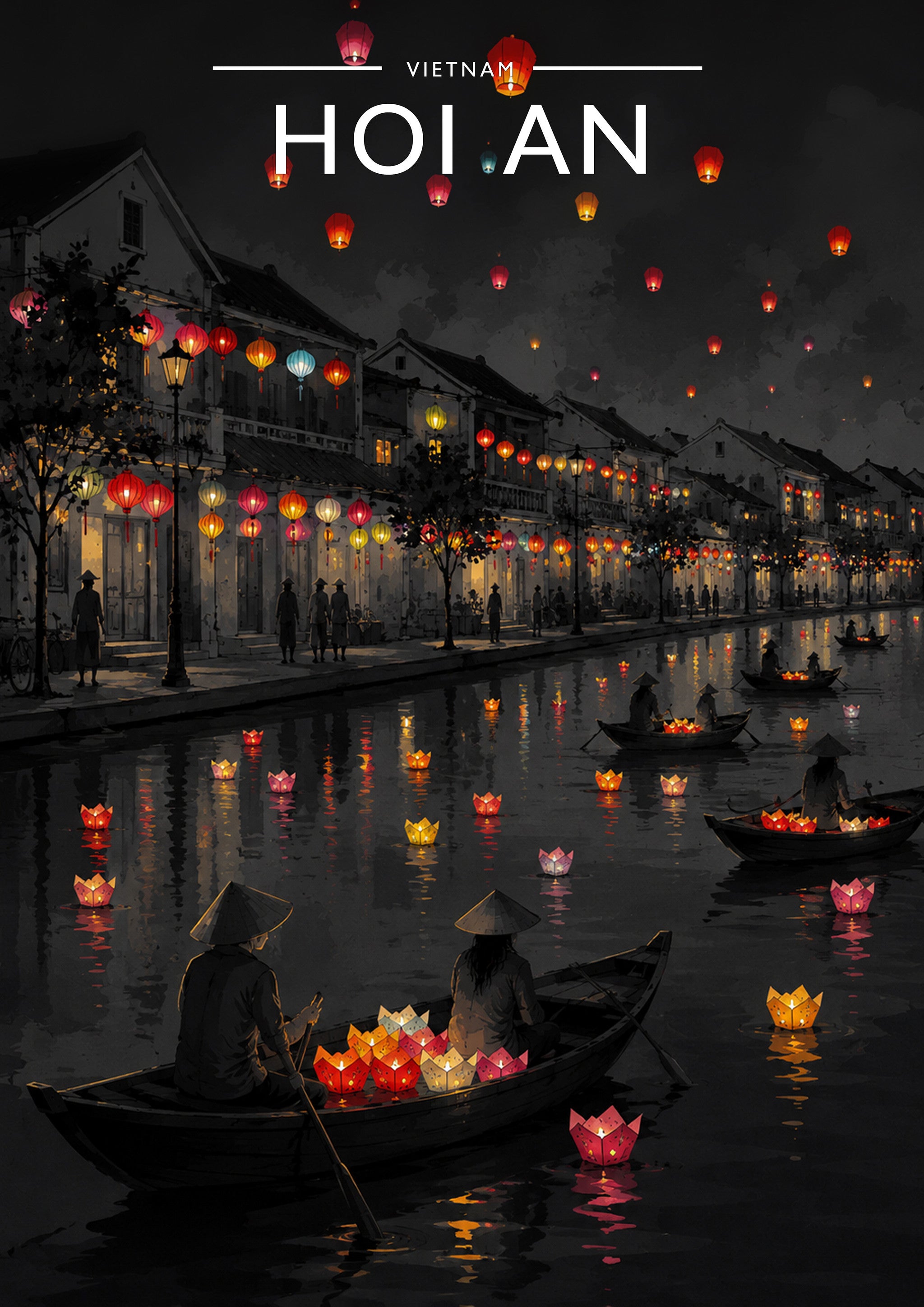 Hoi An Travel Poster - A4 travel poster print