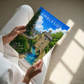 Ambleside Travel Poster - A4 print held in hand