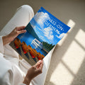 Bowness-on-Windermere Travel Poster - A4 print held in hand