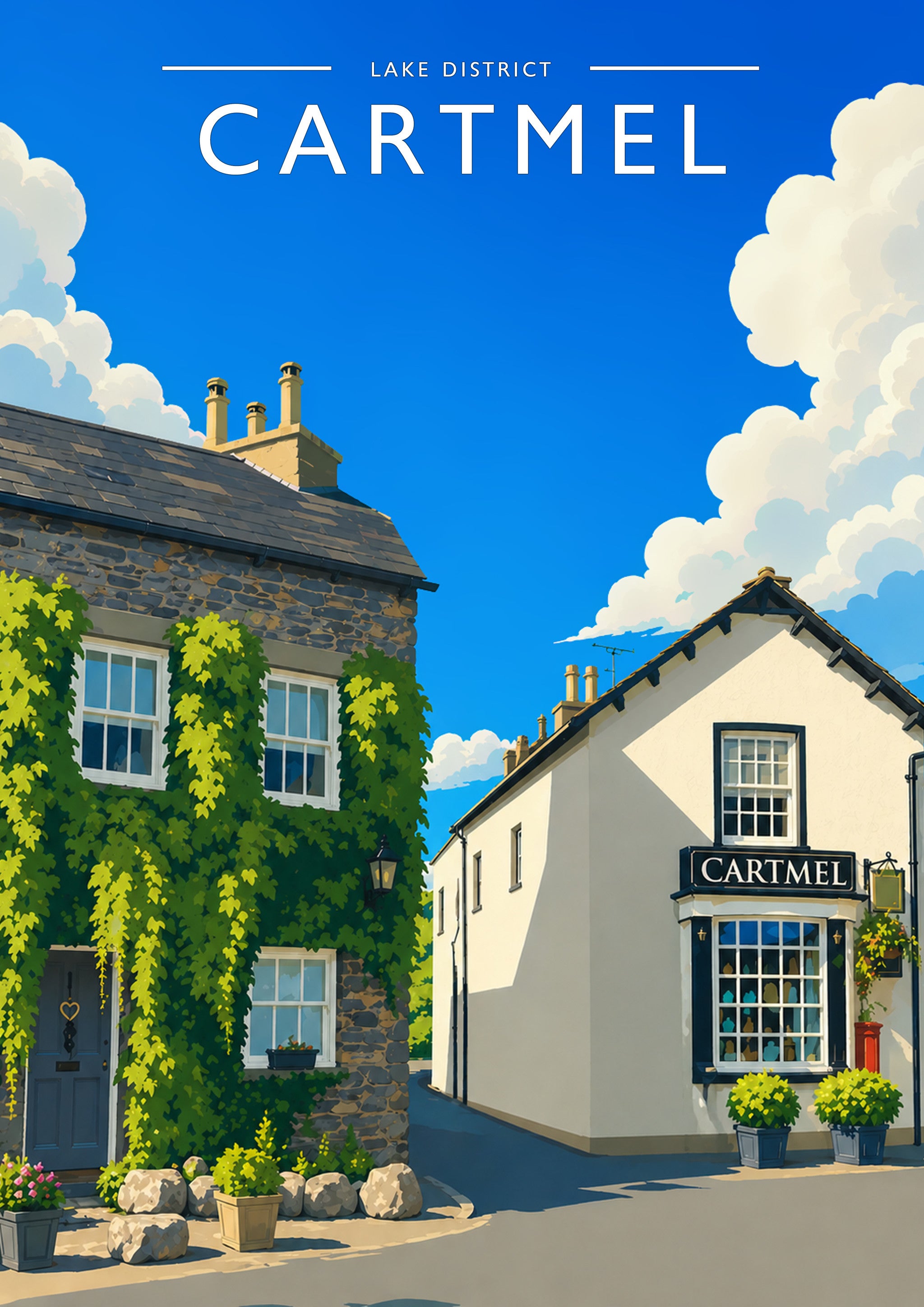 Cartmel #2 Travel Poster - A4 travel poster print