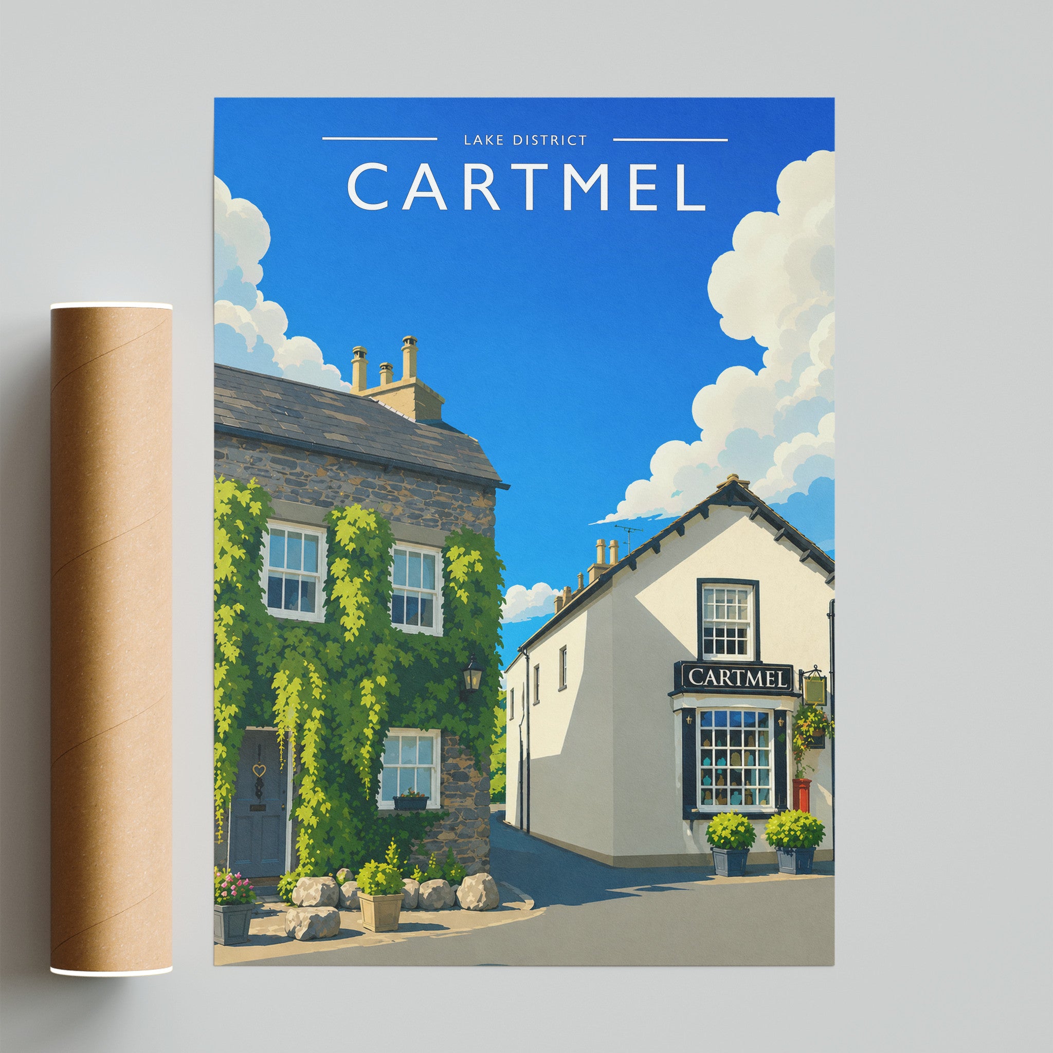 Cartmel #2 Travel Poster - fine art print with shipping tube