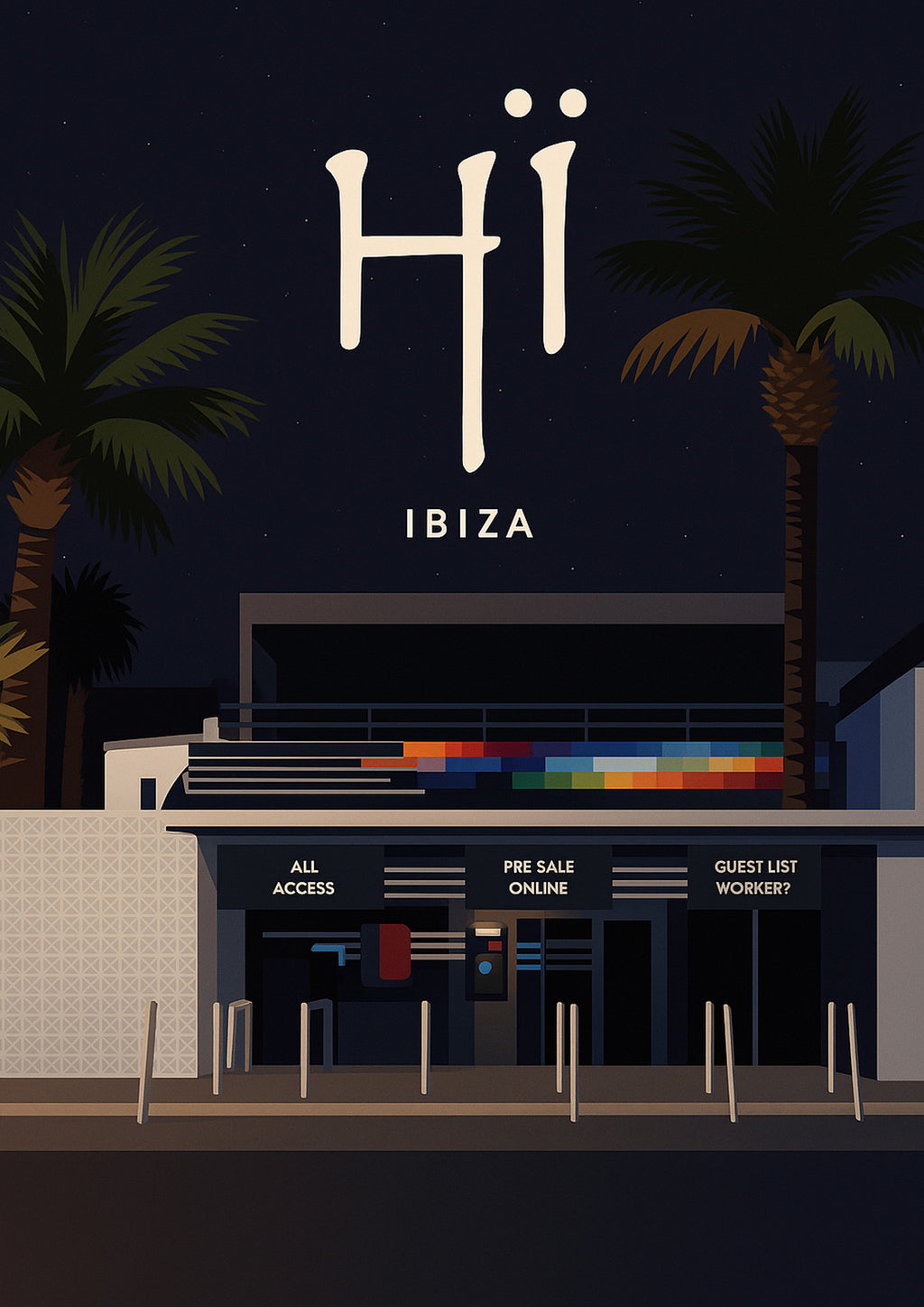 Ibiza #6 Travel Poster - A4 travel poster print