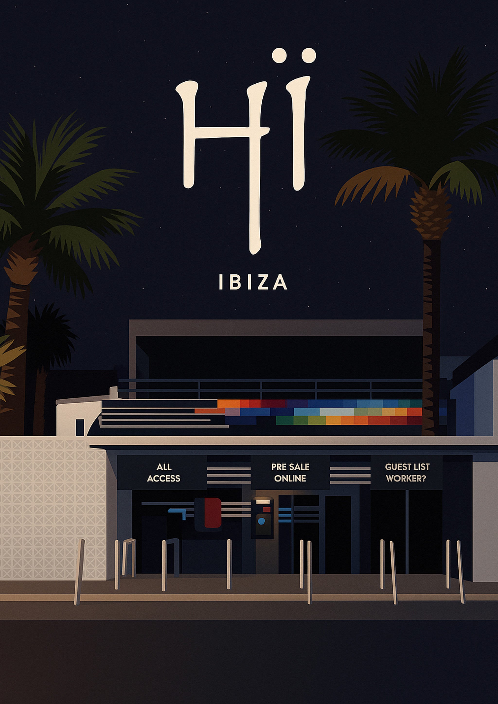Ibiza #6 Travel Poster - A4 travel poster print