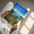 Loughrigg Fell #2 Travel Poster - A4 print held in hand