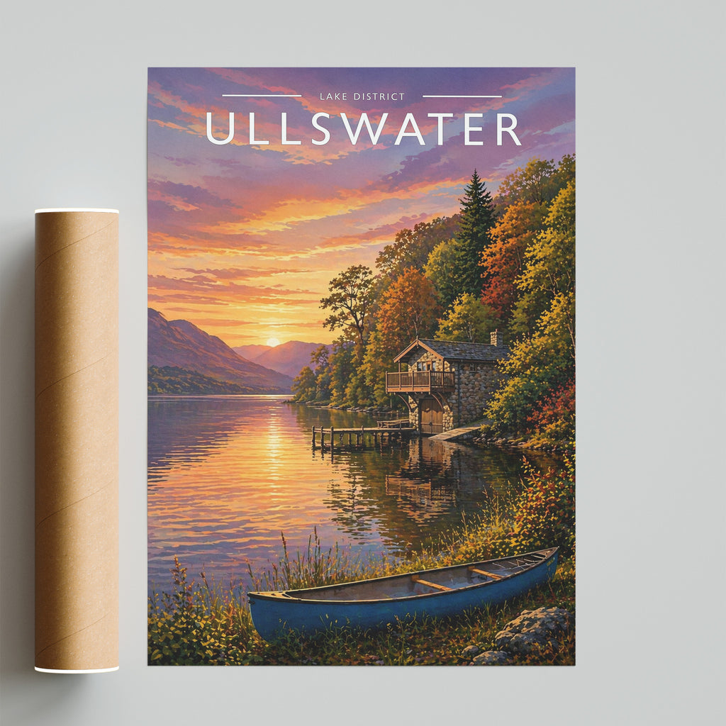 Ullswater #2 Travel Poster - fine art print with shipping tube