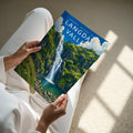 Langdale Valley Travel Poster - A4 print held in hand