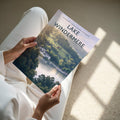 Lake Windermere #2 Travel Poster - A4 print held in hand