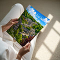 Hebden Bridge Travel Poster - A4 print held in hand