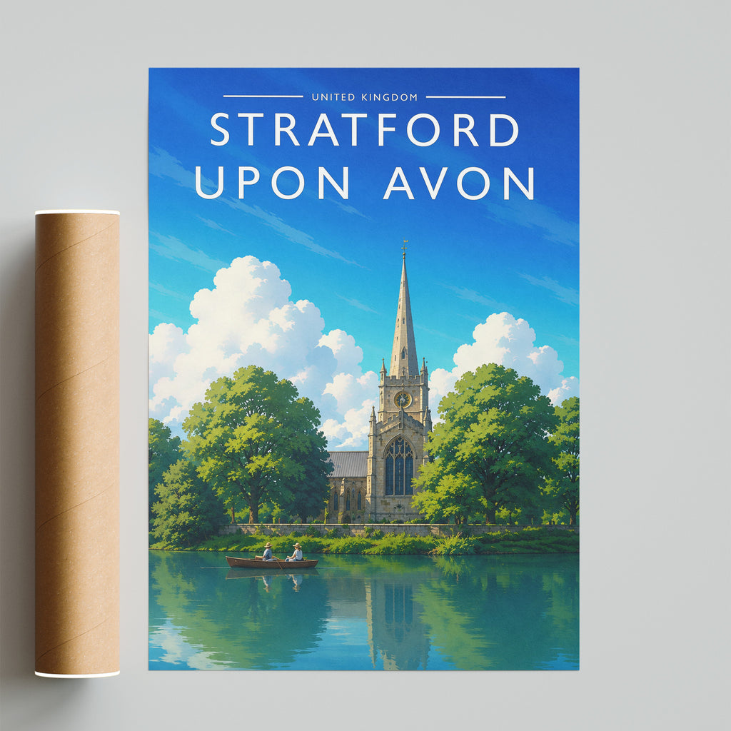 Stratford-upon-Avon #2 Travel Poster - fine art print with shipping tube