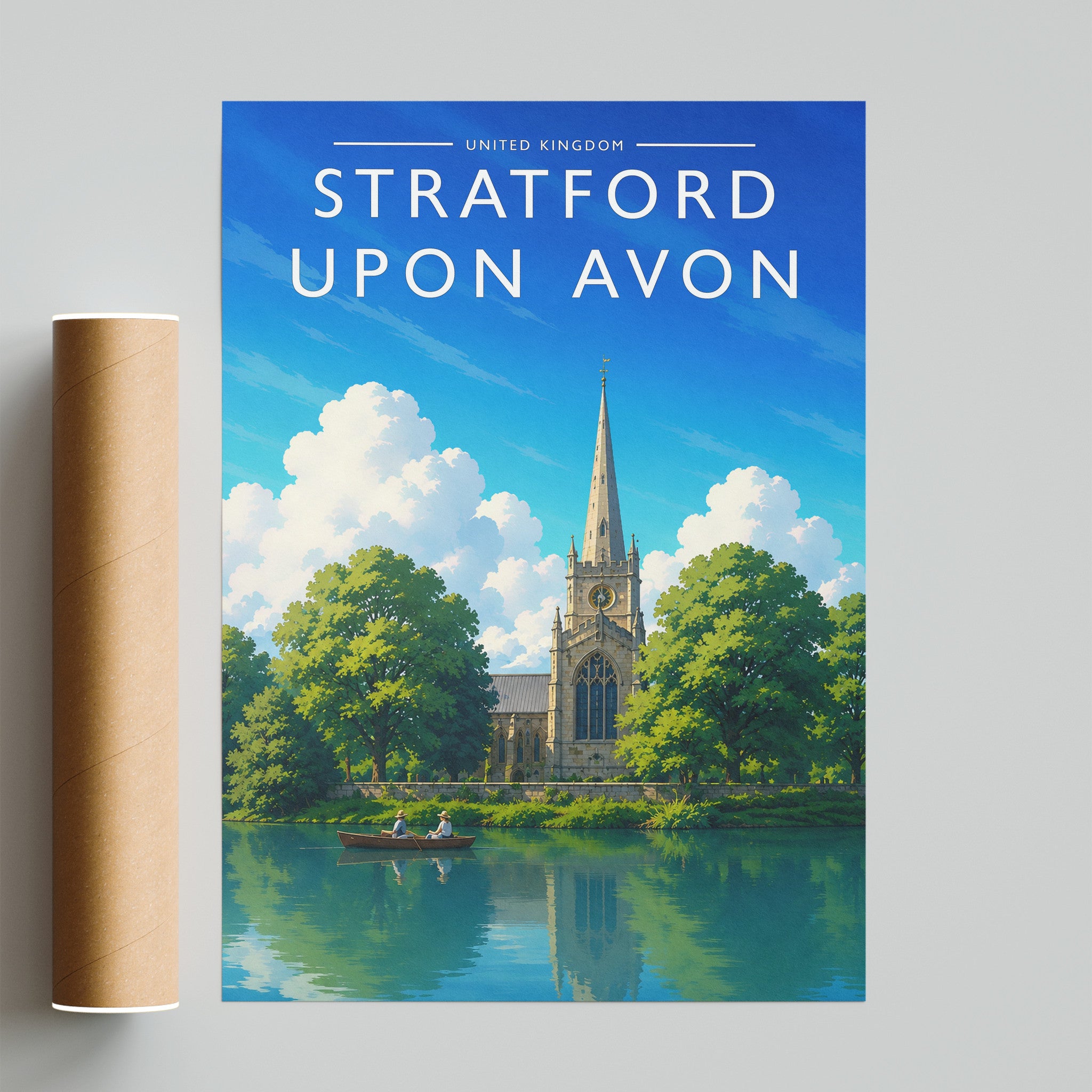 Stratford-upon-Avon #2 Travel Poster - fine art print with shipping tube