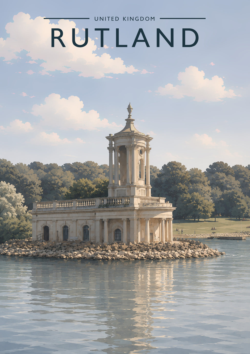 Rutland #3 Travel Poster - A4 travel poster print