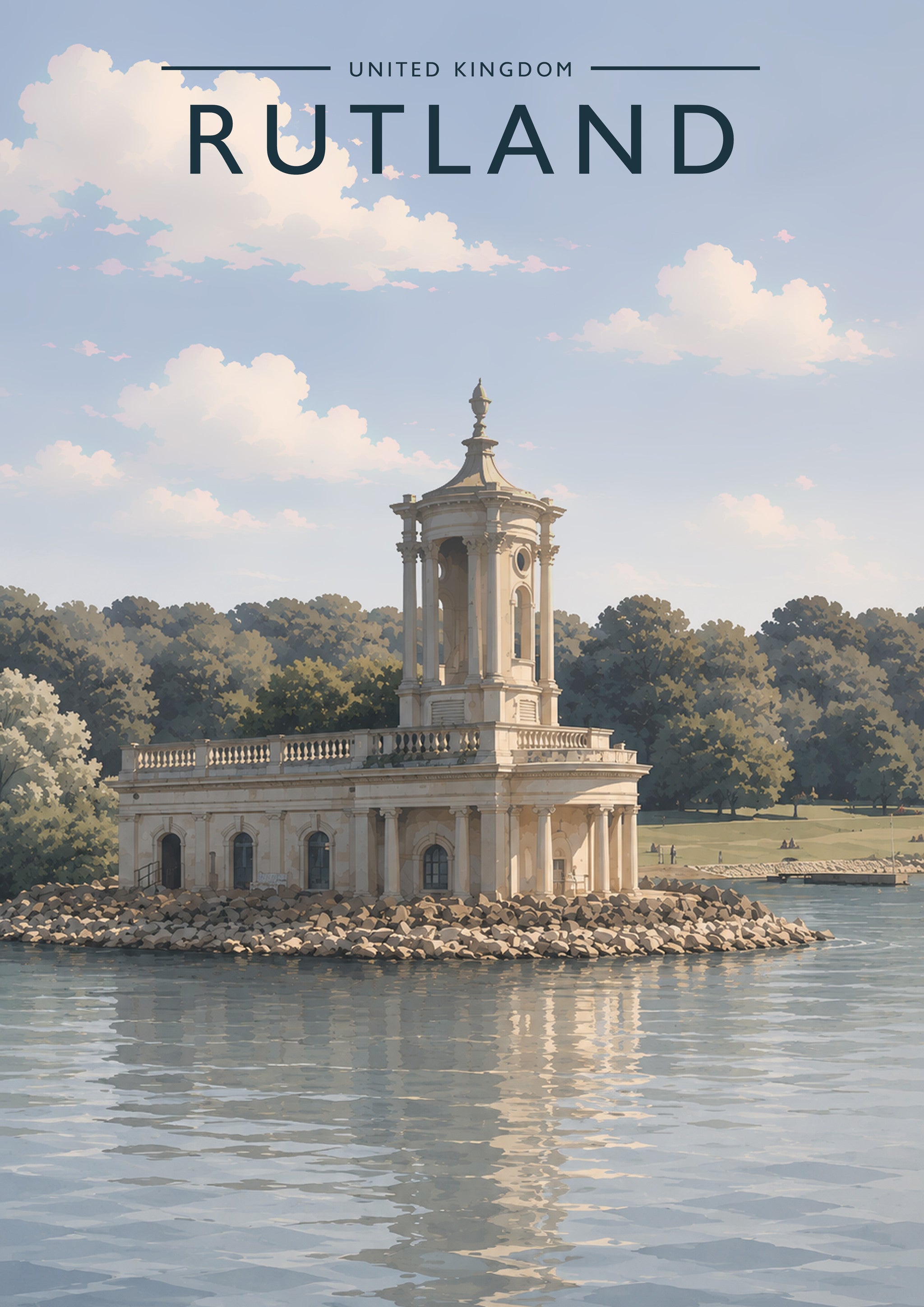 Rutland #3 Travel Poster - A4 travel poster print