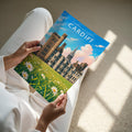 Cardiff #3 Travel Poster - A4 print held in hand