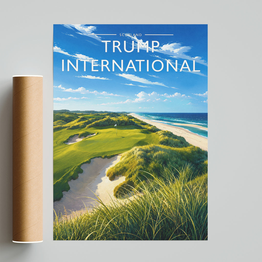 Trump International Travel Poster - fine art print with shipping tube
