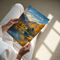 Kilchurn Castle Travel Poster - A4 print held in hand