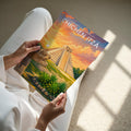 Chichén Itzá #2 Travel Poster - A4 print held in hand