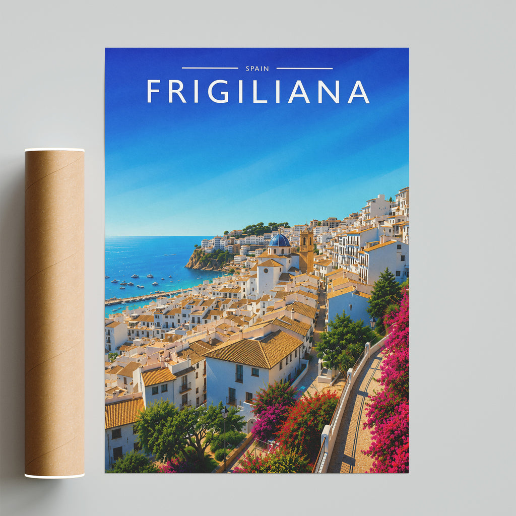 Frigiliana Travel Poster - fine art print with shipping tube