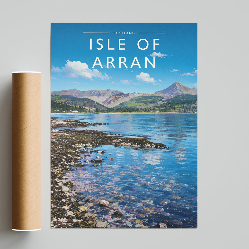 Isle of Arran Travel Poster - fine art print with shipping tube
