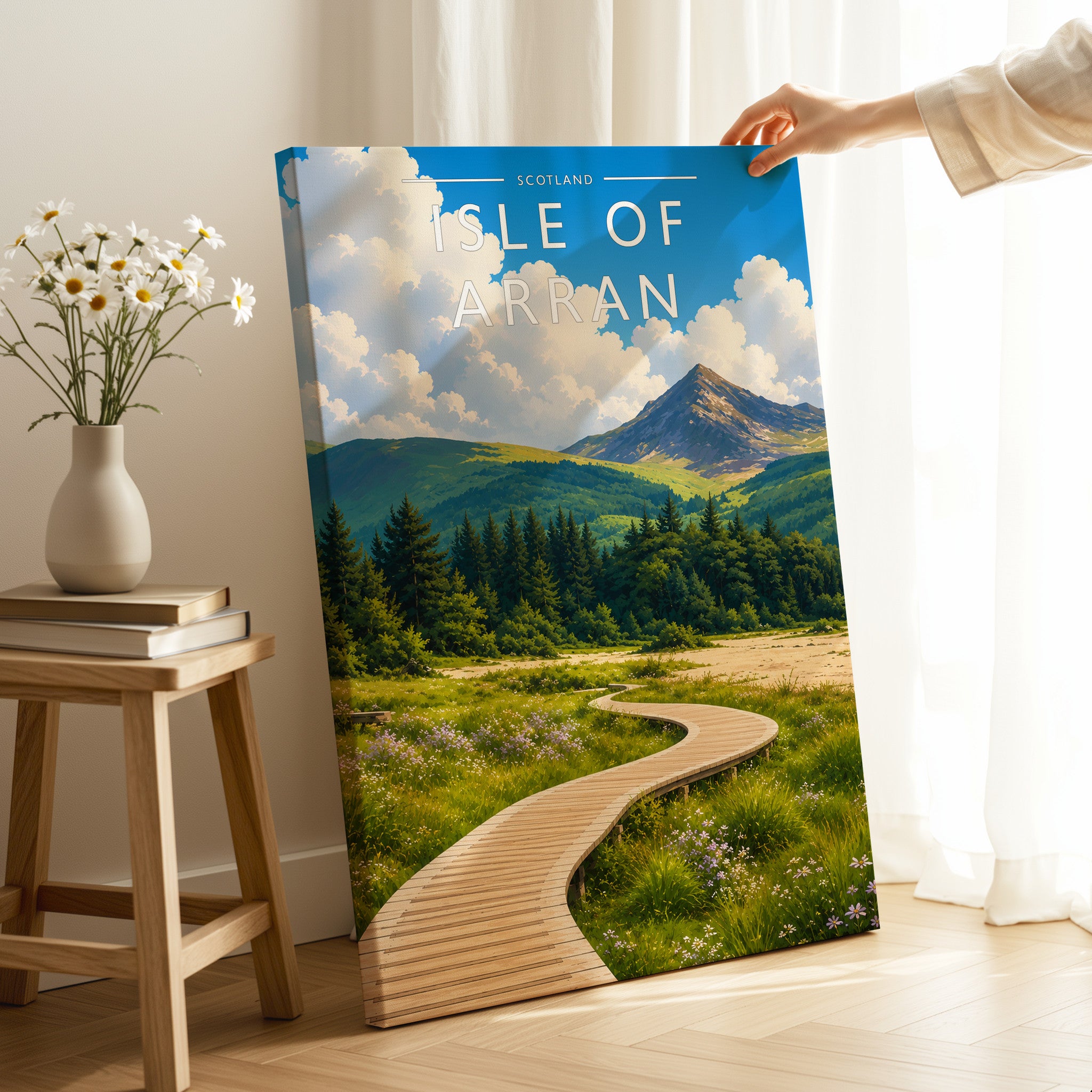 Isle of Arran #2 Travel Poster as a gallery-wrapped canvas