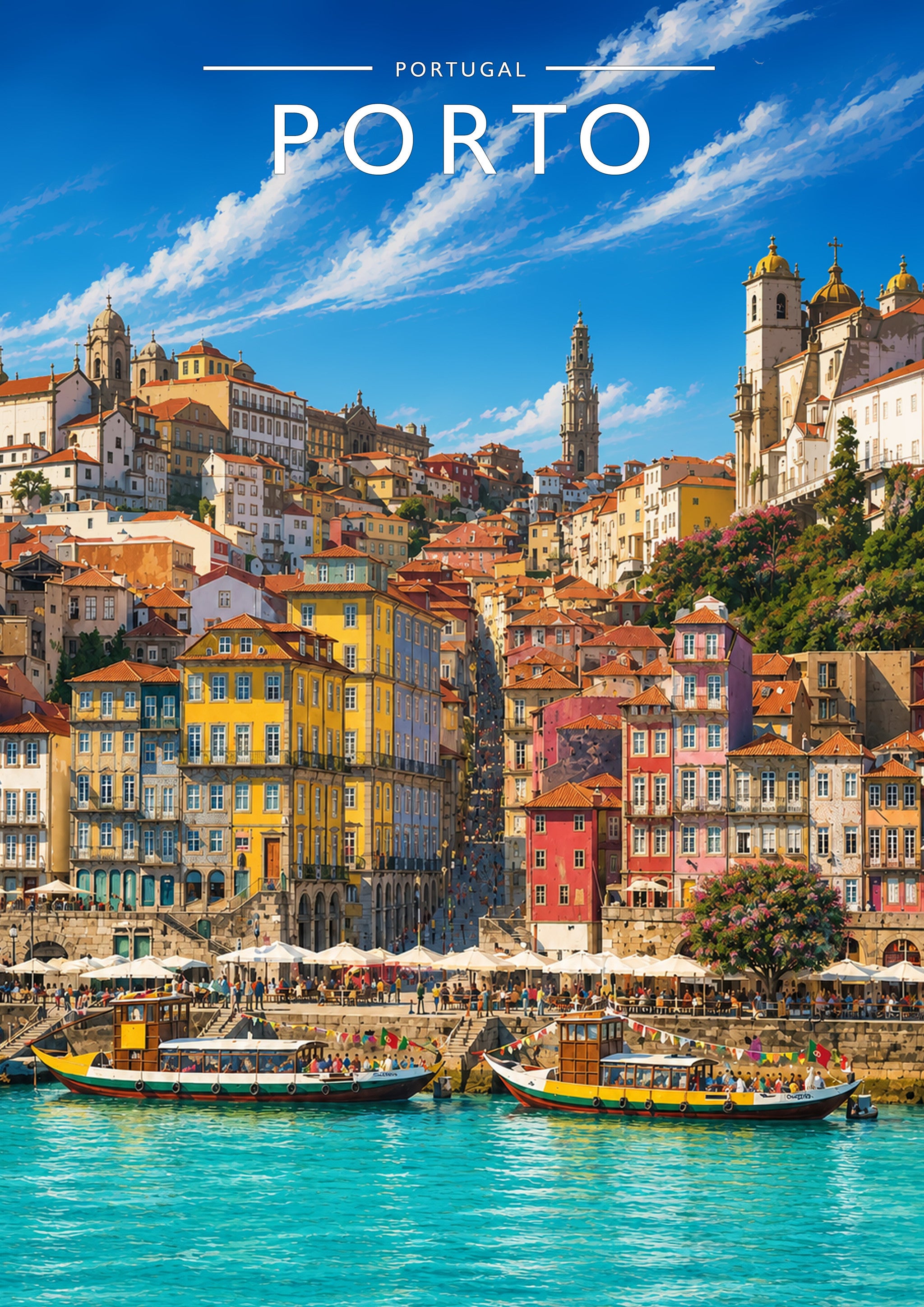 Porto #2 Travel Poster - A4 travel poster print