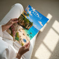 Cascais Travel Poster - A4 print held in hand