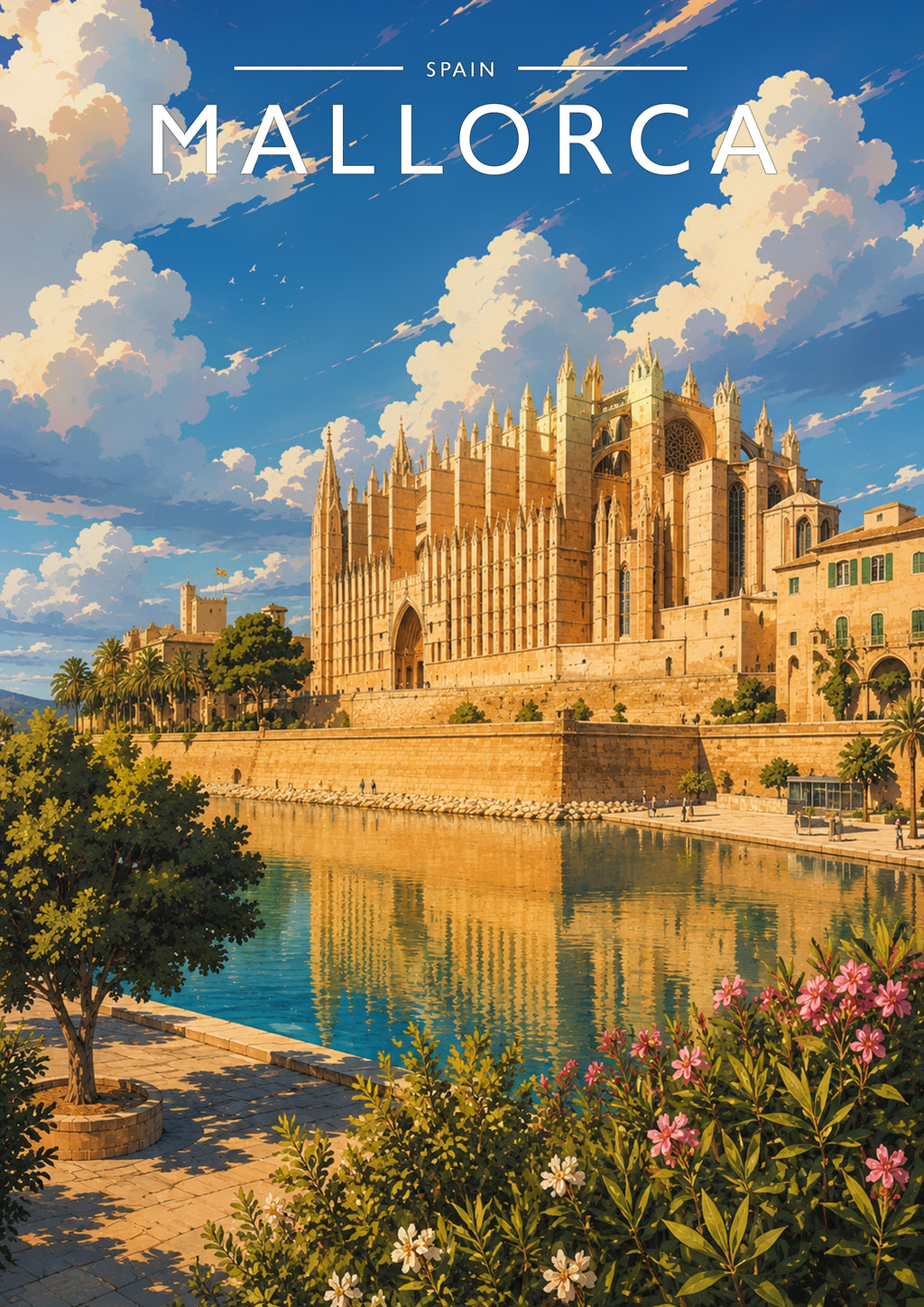 Mallorca #2 Travel Poster - A4 travel poster print