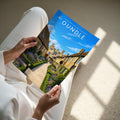Oundle #3 Travel Poster - A4 print held in hand
