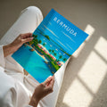 Bermuda Travel Poster - A4 print held in hand