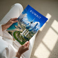 Kuwait Travel Poster - A4 print held in hand
