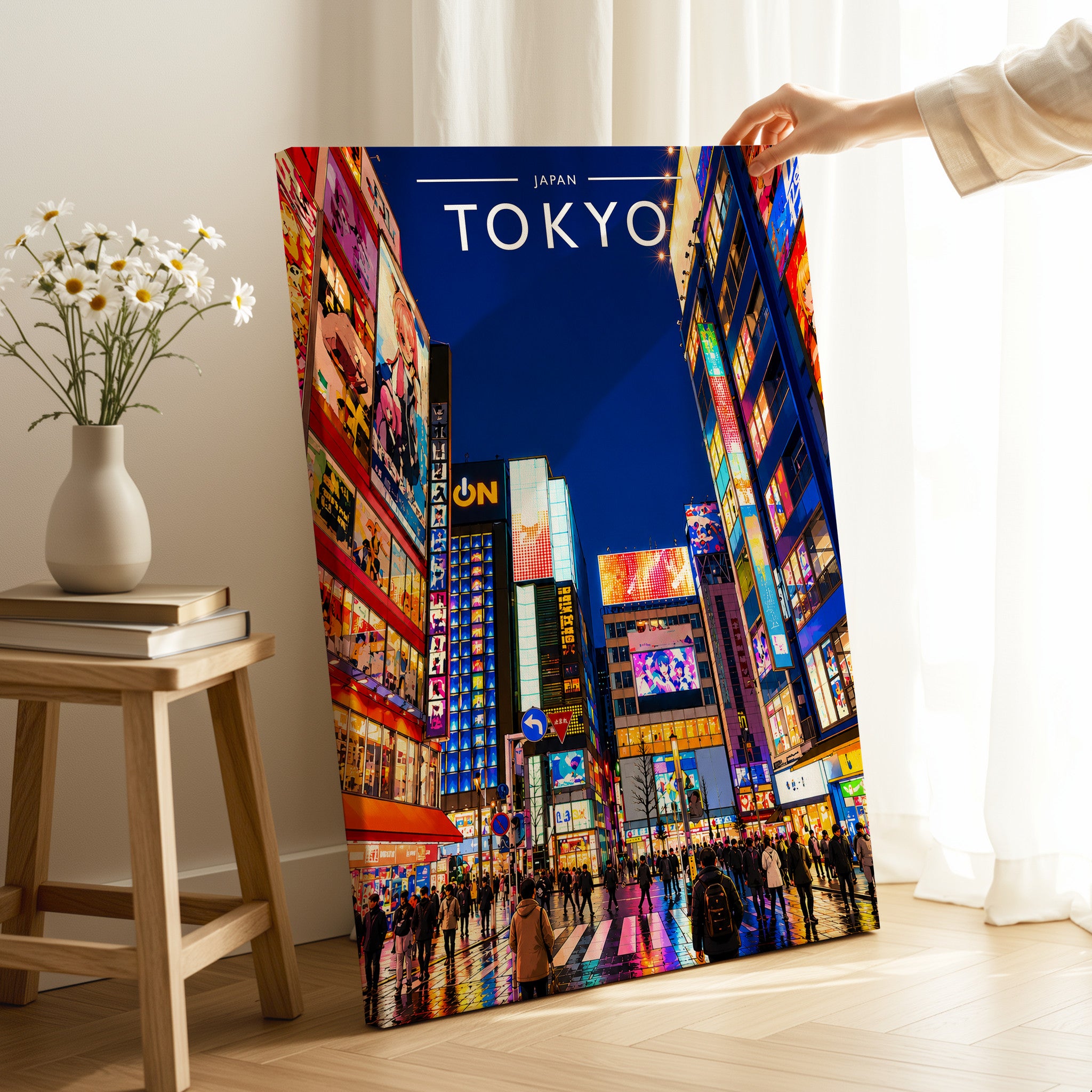 Tokyo #2 Travel Poster as a gallery-wrapped canvas