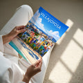 Villajoyosa Travel Poster - A4 print held in hand
