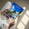 Miami #2 Travel Poster - A4 print held in hand