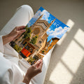 Mallorca #3 Travel Poster - A4 print held in hand