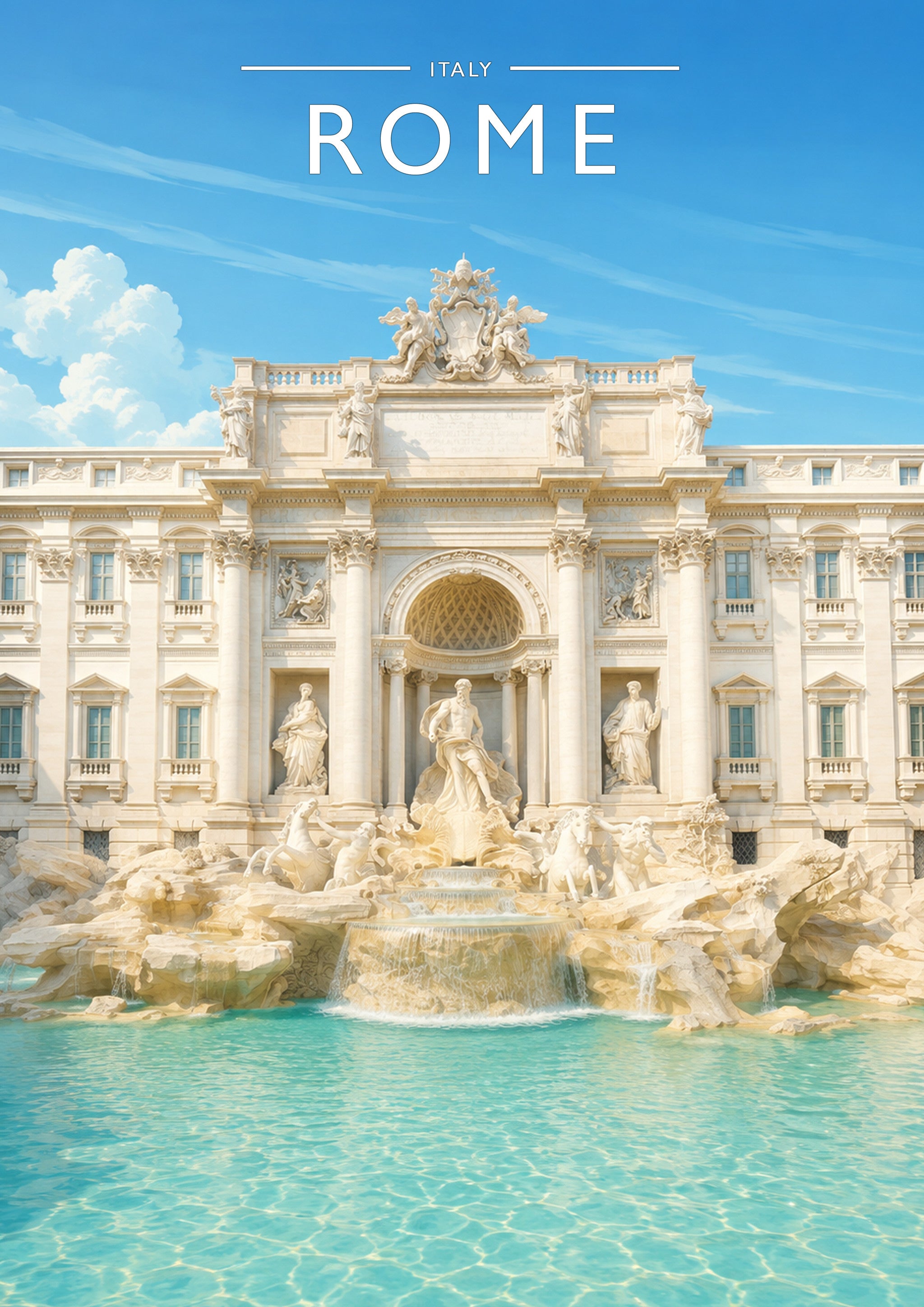 Rome #2 Travel Poster - A4 travel poster print