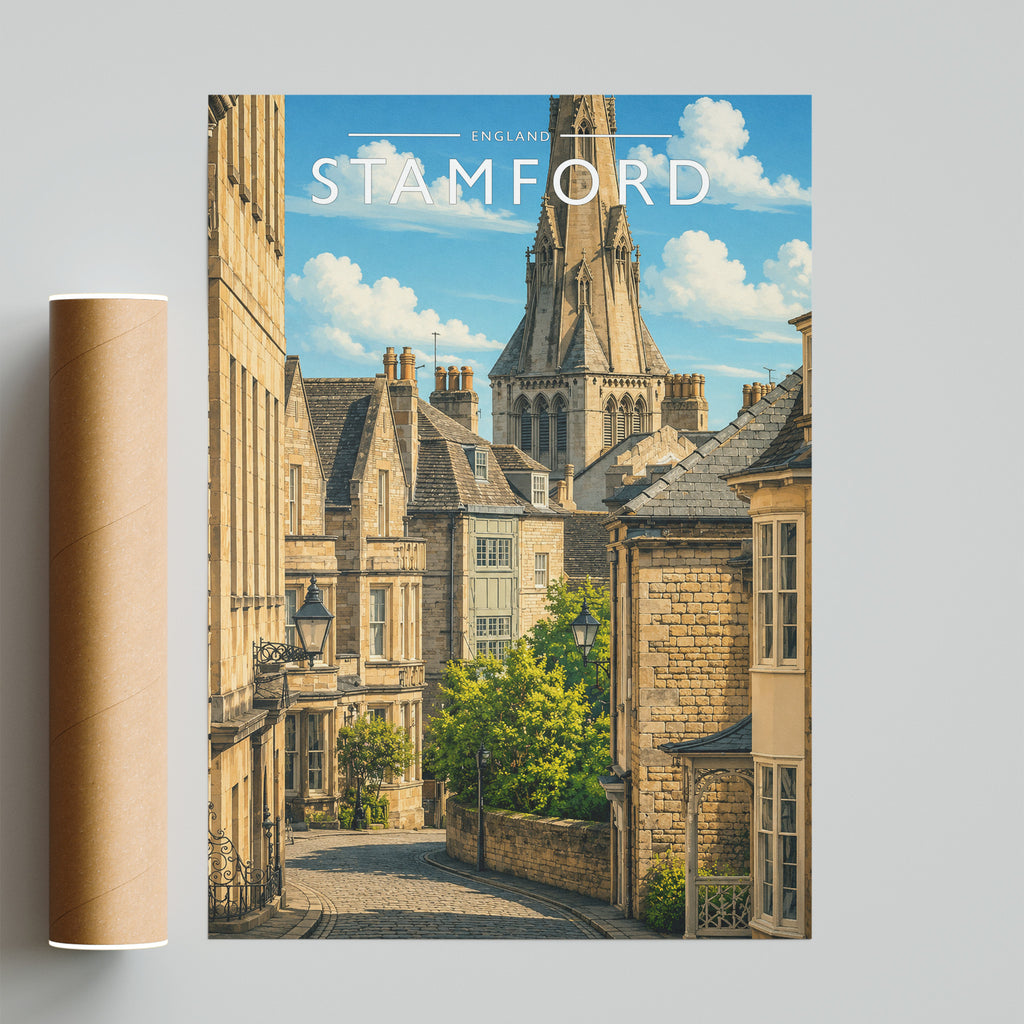 Stamford #13 Travel Poster - fine art print with shipping tube